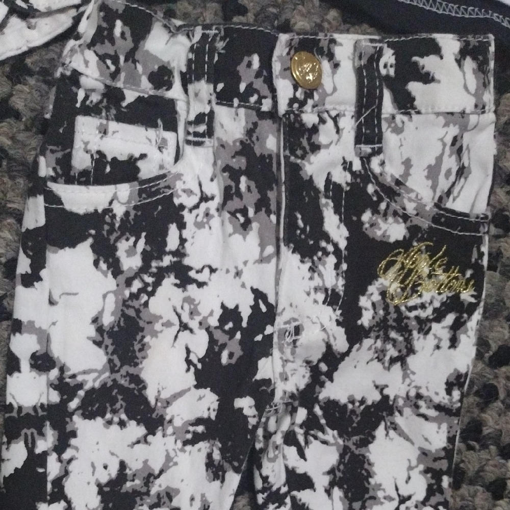 Apple Bottoms Pink and White Love Tee with Black Splatter Set - Picture 8 of 17